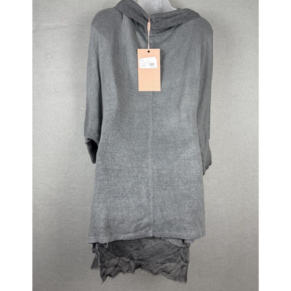 Scandal Italy Cowl Neck Sweater Angora Layered Dress Gray/green Lagen L/XL NWT - Picture 4 of 9